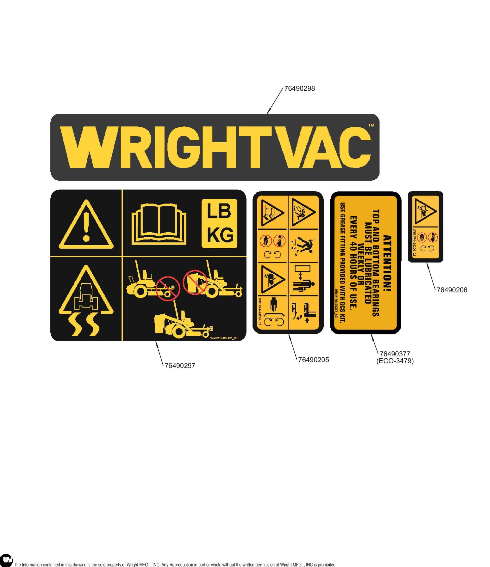 Blower Master Kit Decal 76490329.