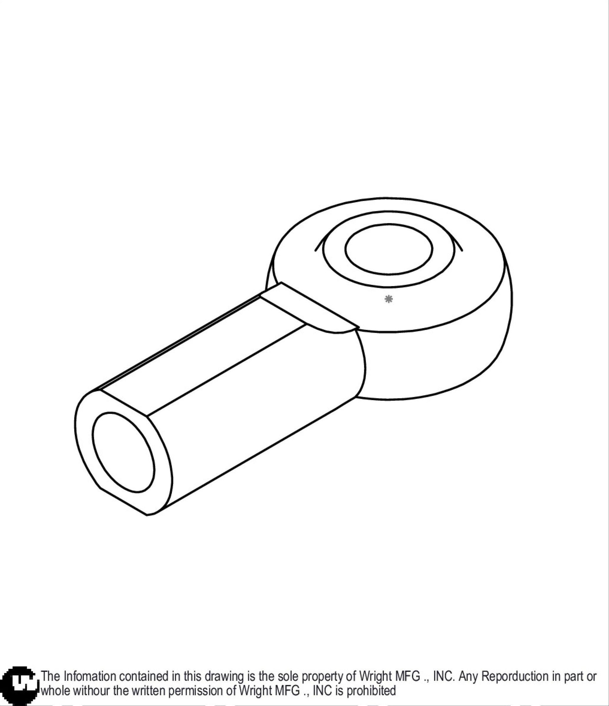 LH 5/16-24 Rod End (F/F) 77410017.