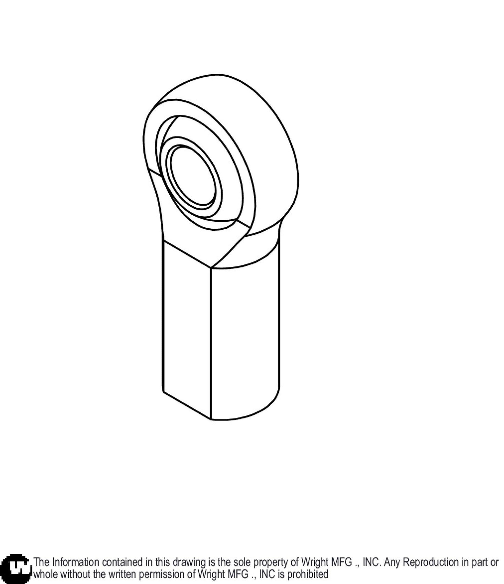 3/8-24 Rod End (F/F) 77410040.