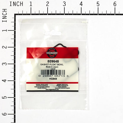 Briggs & Stratton Gasket-Float Bowl 809645