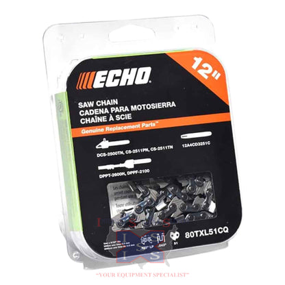 Echo 12" 80TXL Chain 51 Drive Link Count