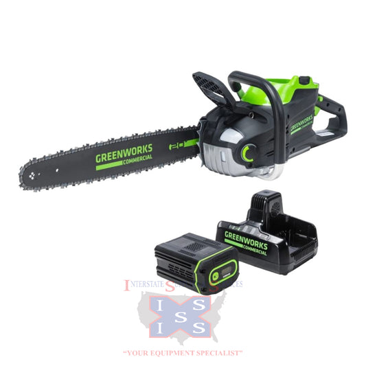 Chainsaw 82V 20" 3.4kW with 4Ah Battery and Dual Port Charger