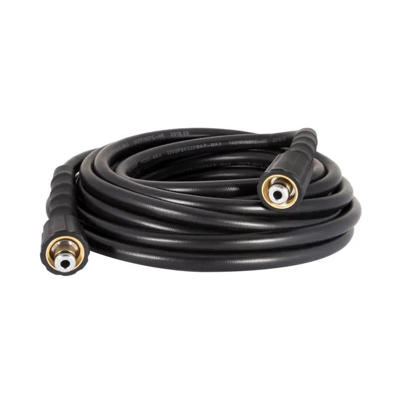 1/4"x25', Black Hose Assembly, w/2xM22F.