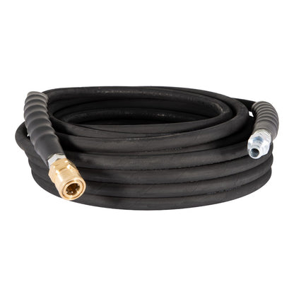 BE 50' 3/8" Single-Braid Black Hose with Brass Quick Connect 85.238.151
