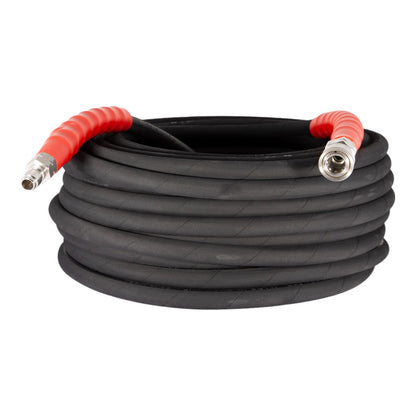 BE 100' 3/8" Double-Braid Black Stainless Steel Quick Connect Hose 85.238.211