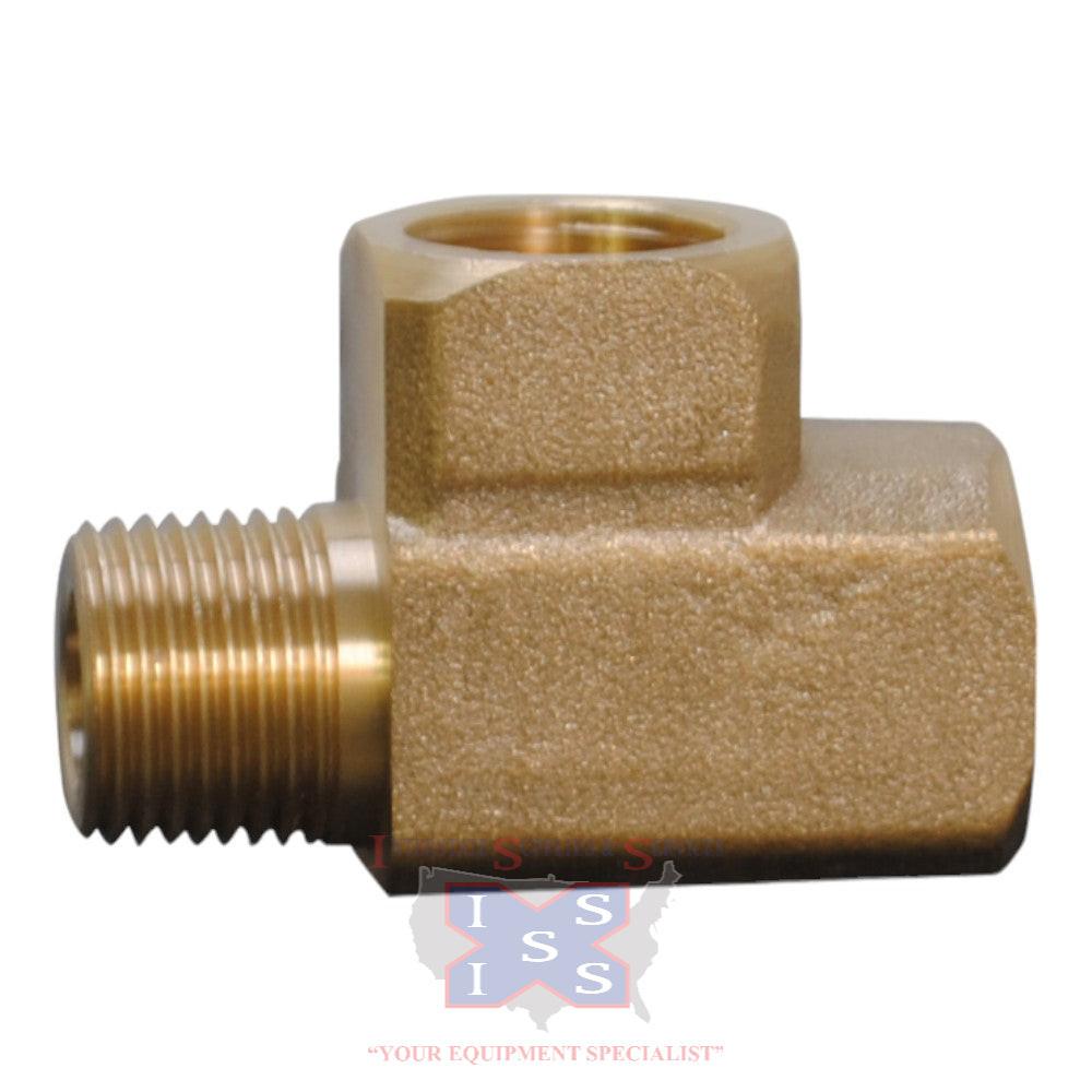 3/8" Brass Tee 1M x 2F Ext.