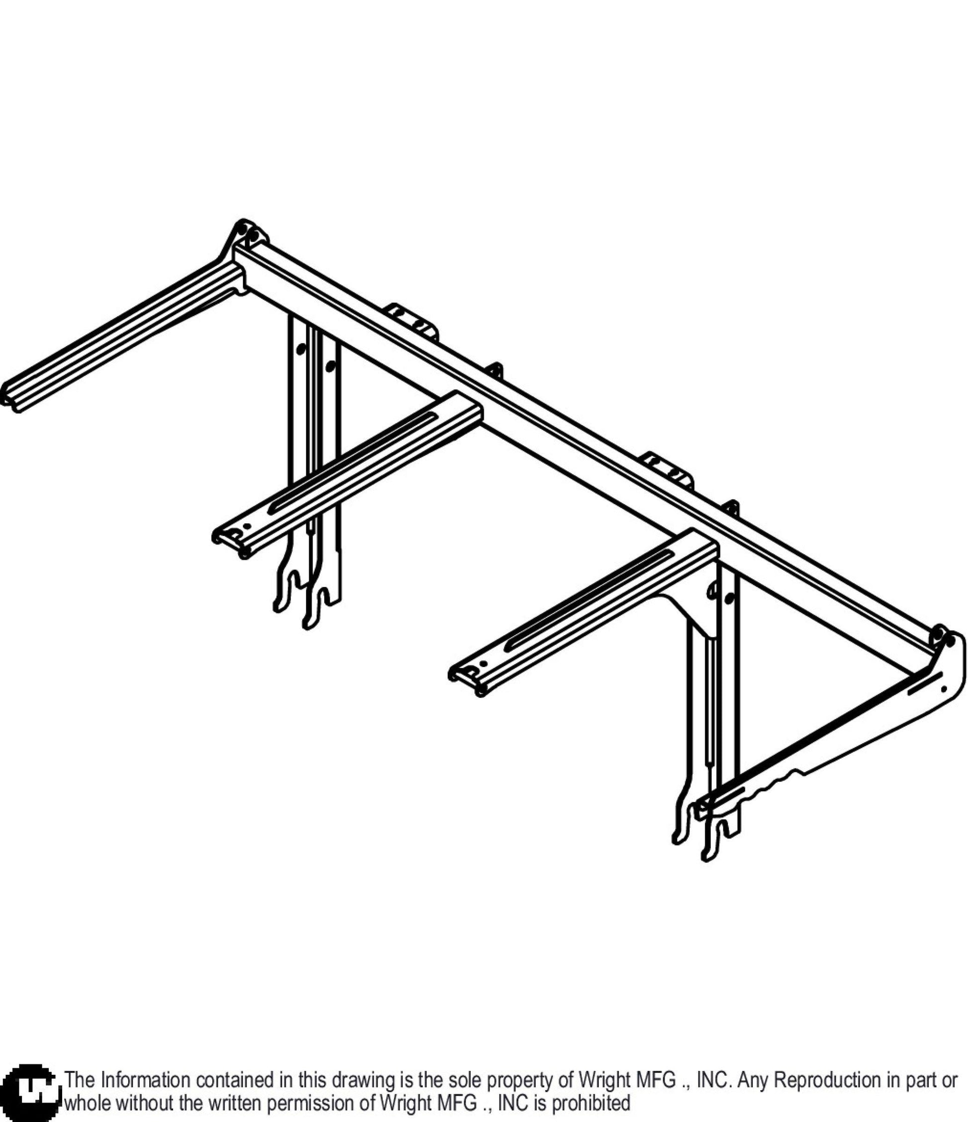 GCS 3 Bag Bagger Rack Weldment 91320002.