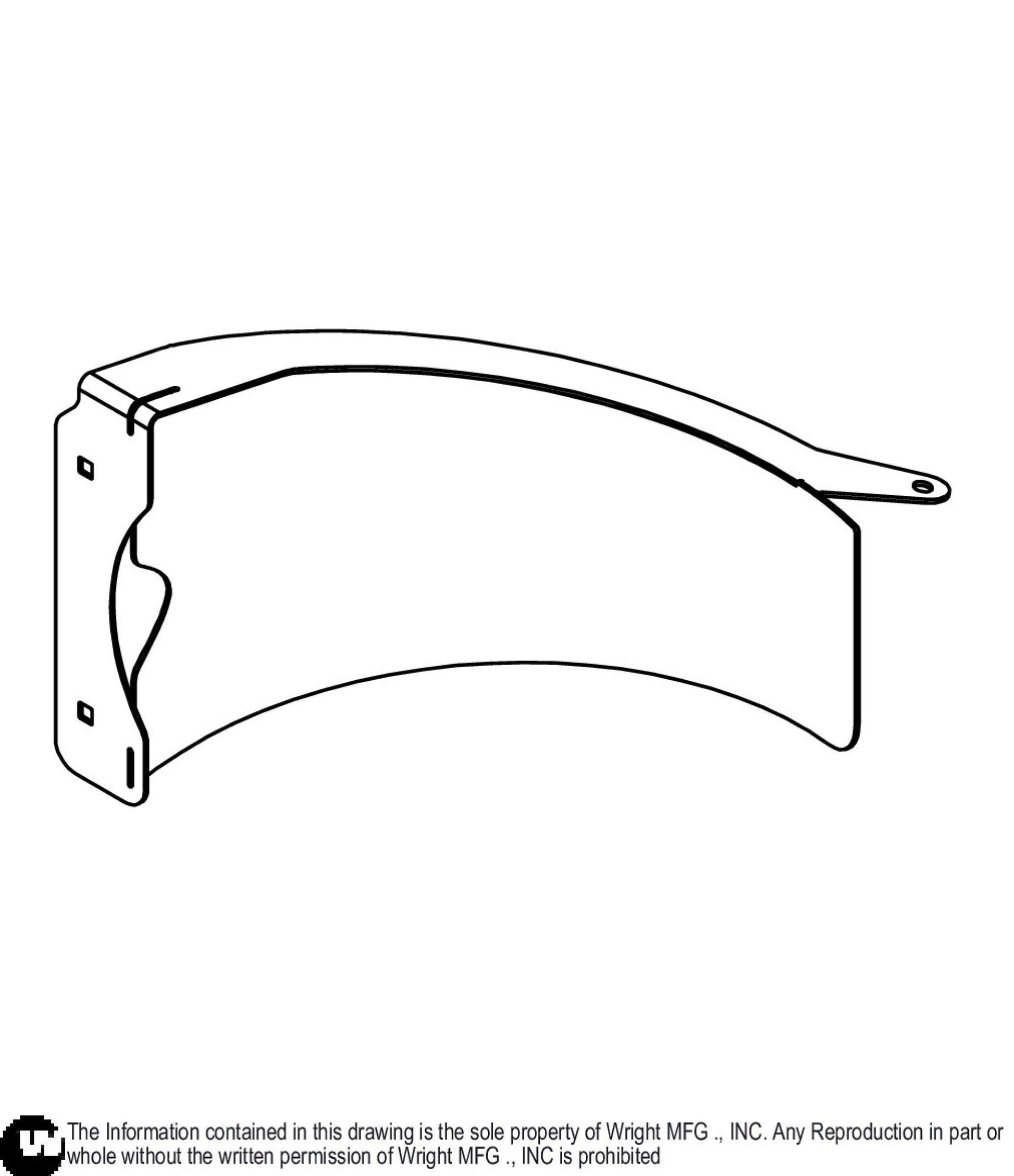 GCS 3 Bag Bagger Lid Baffle Weldment 91320008.