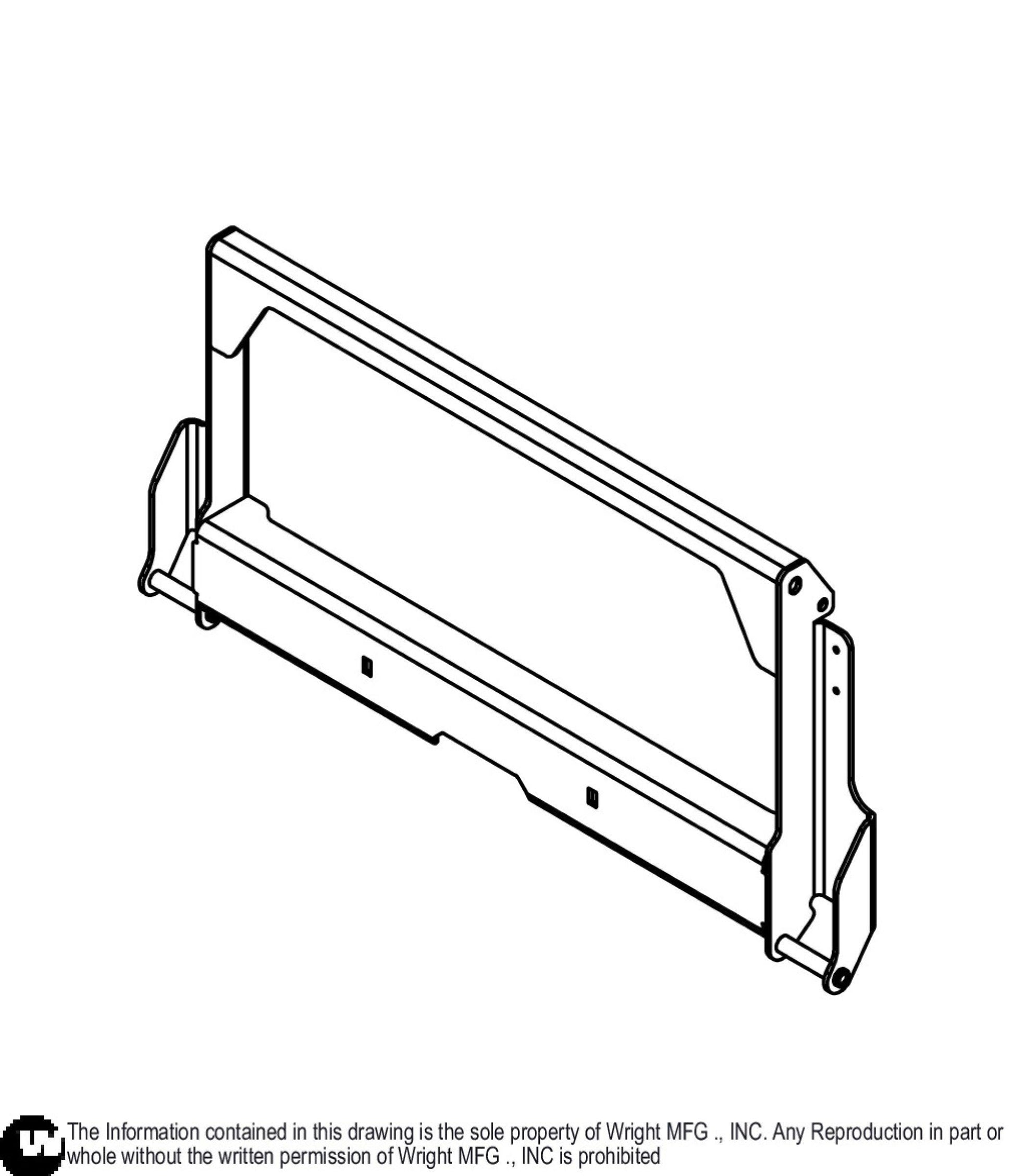 WZXT GCS Bagger Rack Receiver Weldment 91320009.