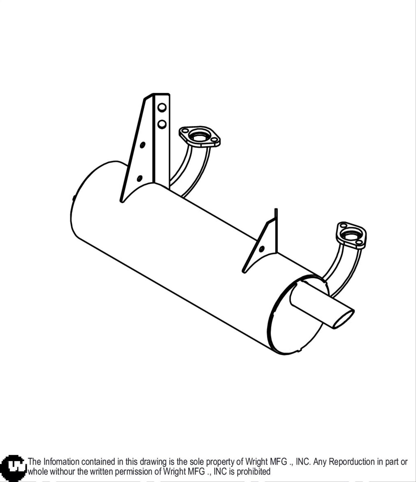 27-31HP Kaw, WZ Muffler 91410036.