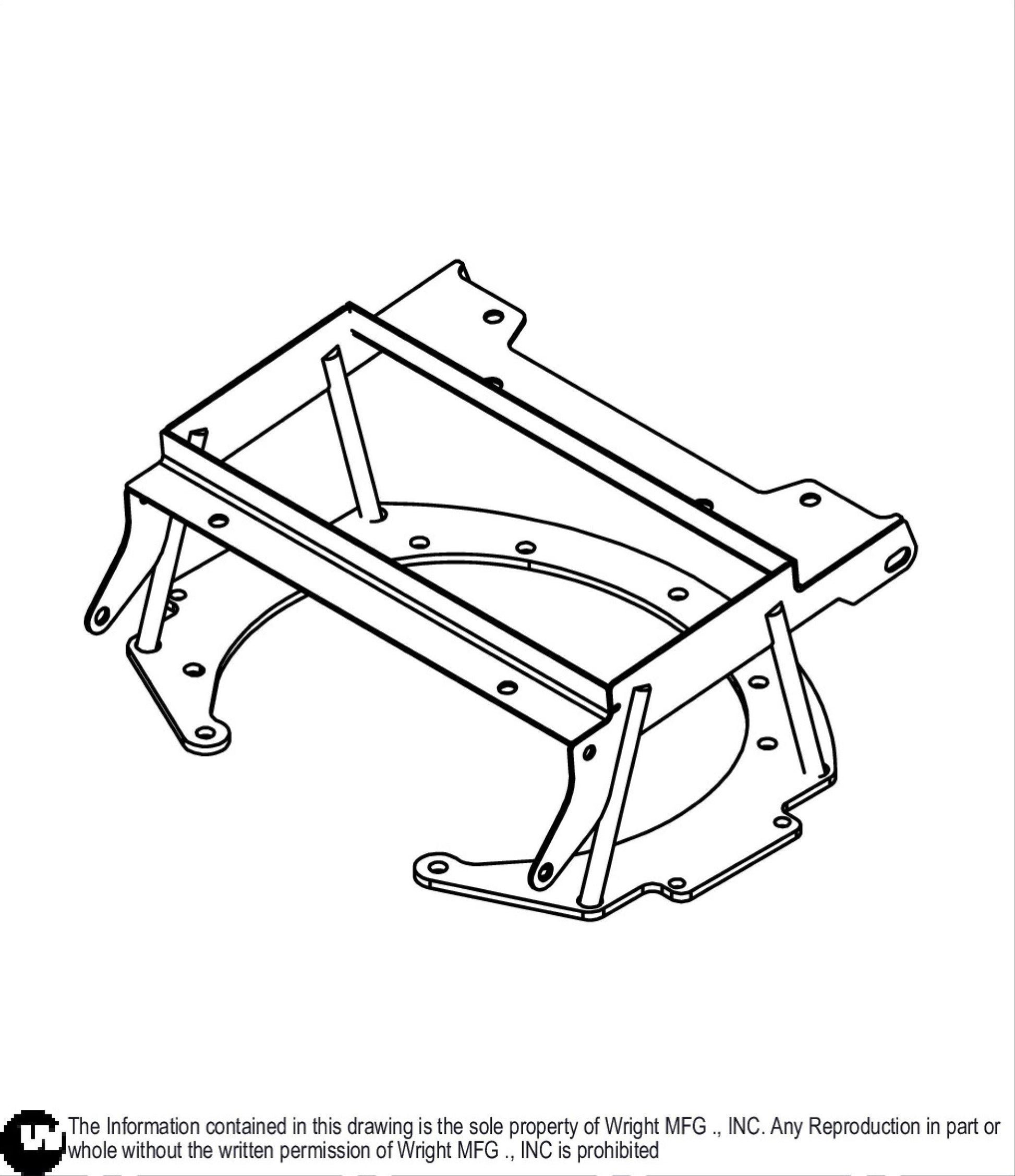 Oil Cooler Cradle Weldment 91410037.