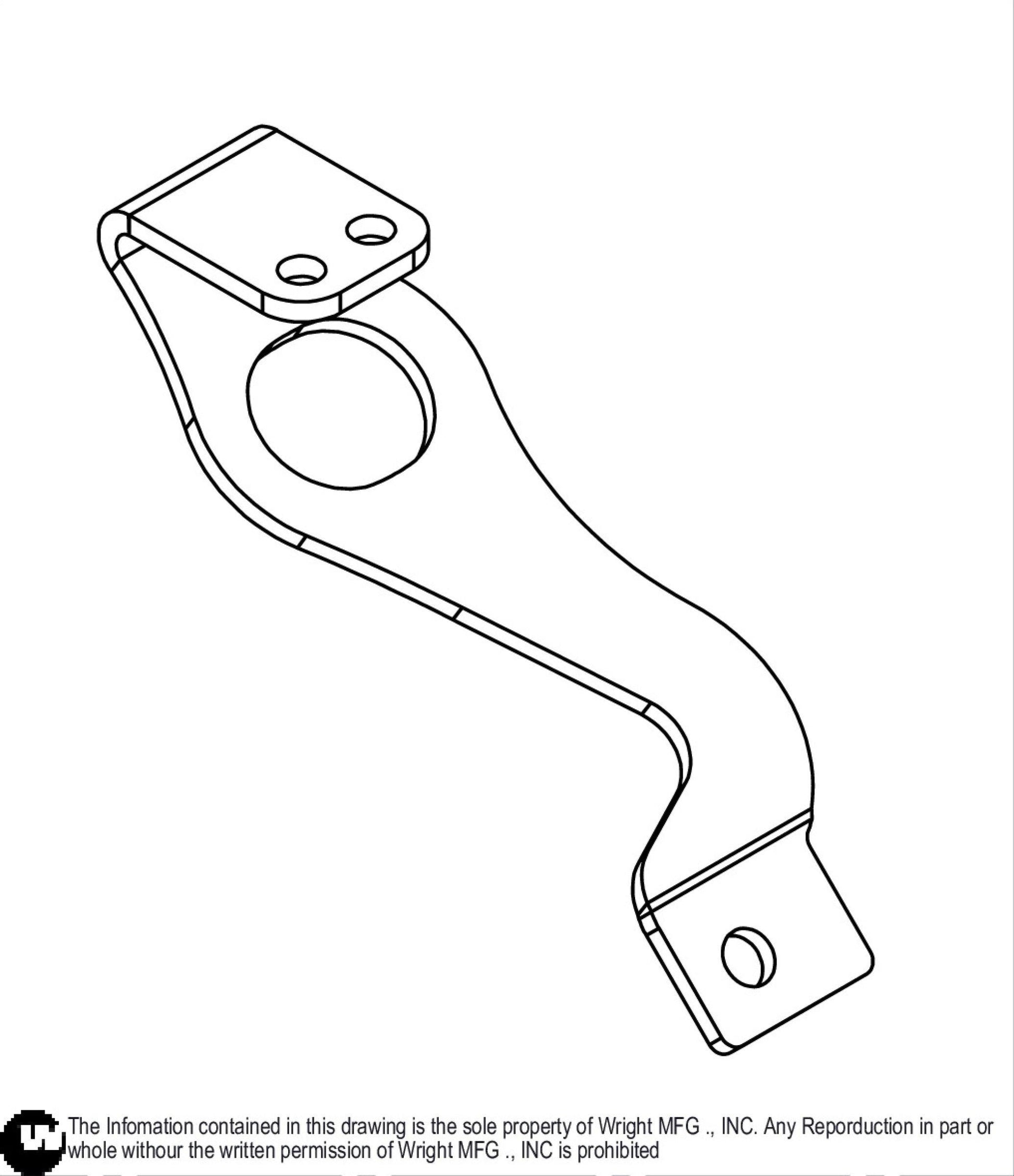 726CC HHM Engine Muffler Bracket 91410045.
