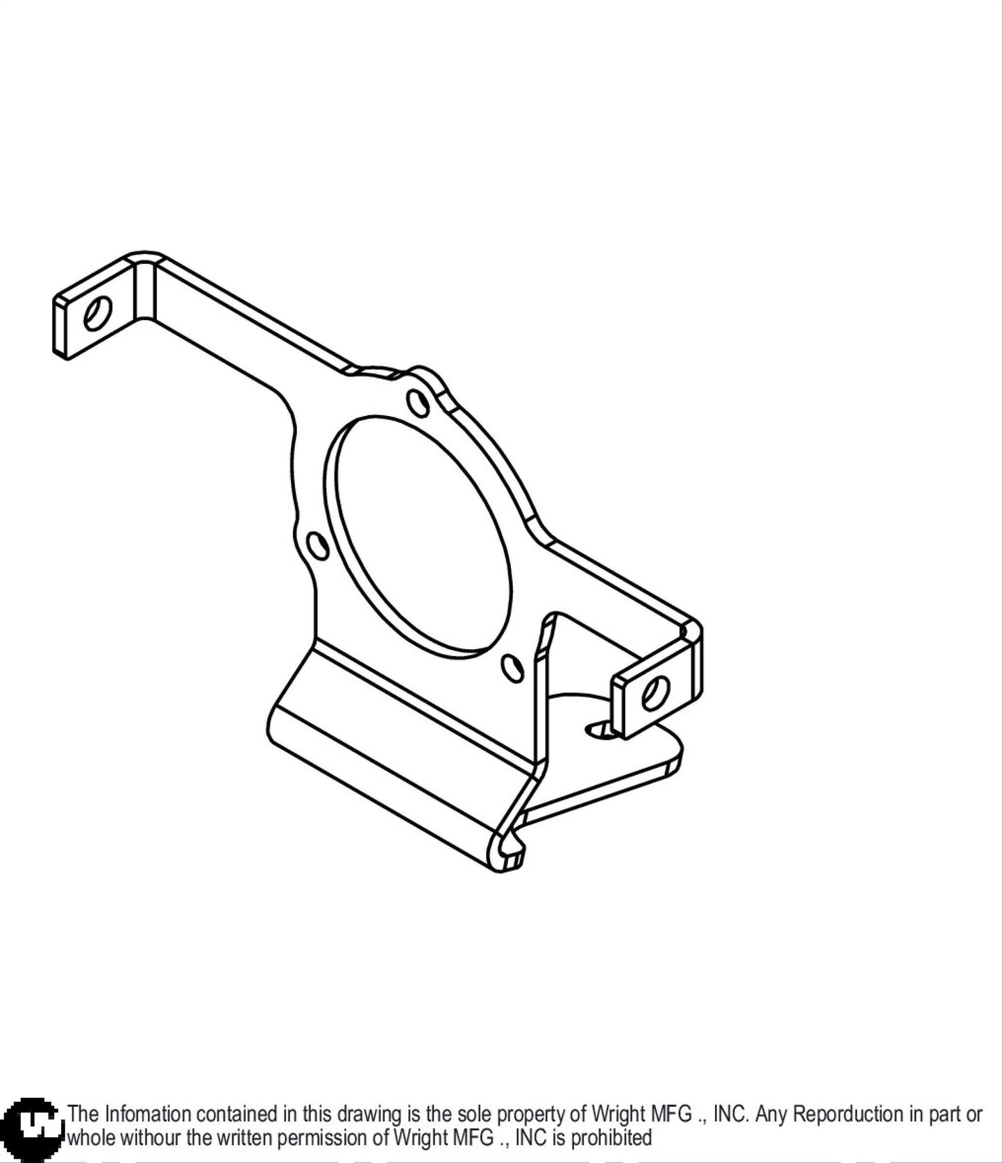 747CC EFI Muffler Air Cleaner Bracket 91410058.