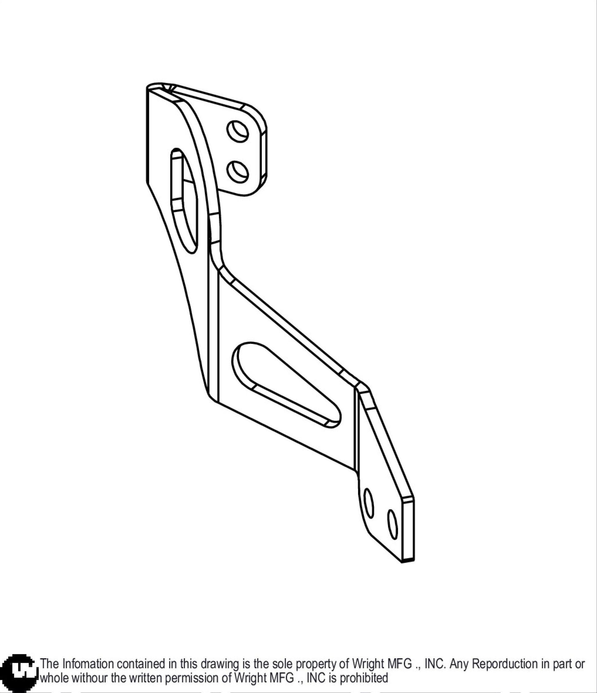 Right FS/FX Muffler Bracket 91410068.
