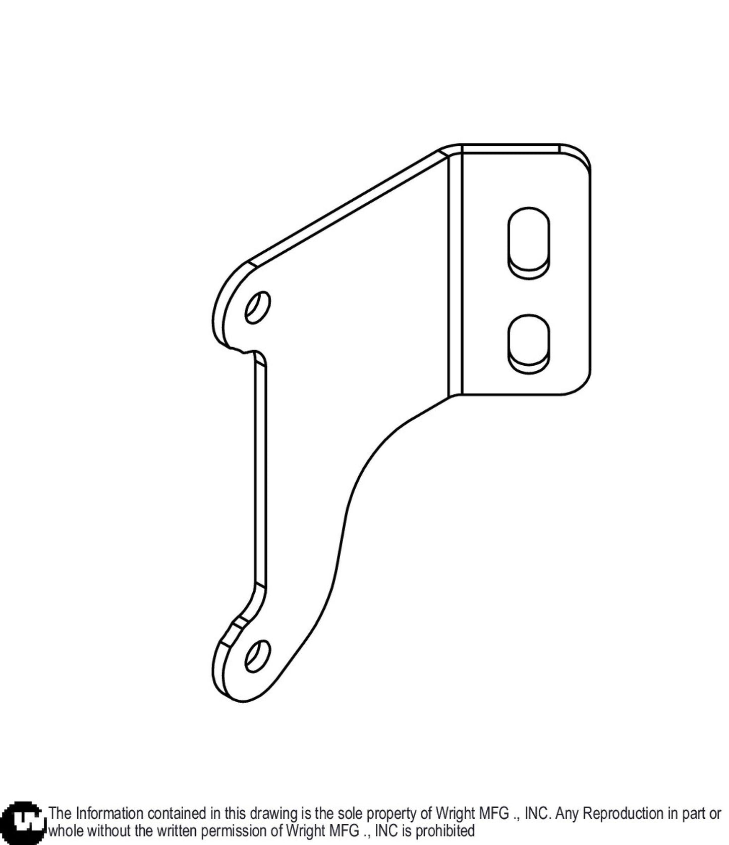 Left B&S 37 Muffler Bracket 91410445.
