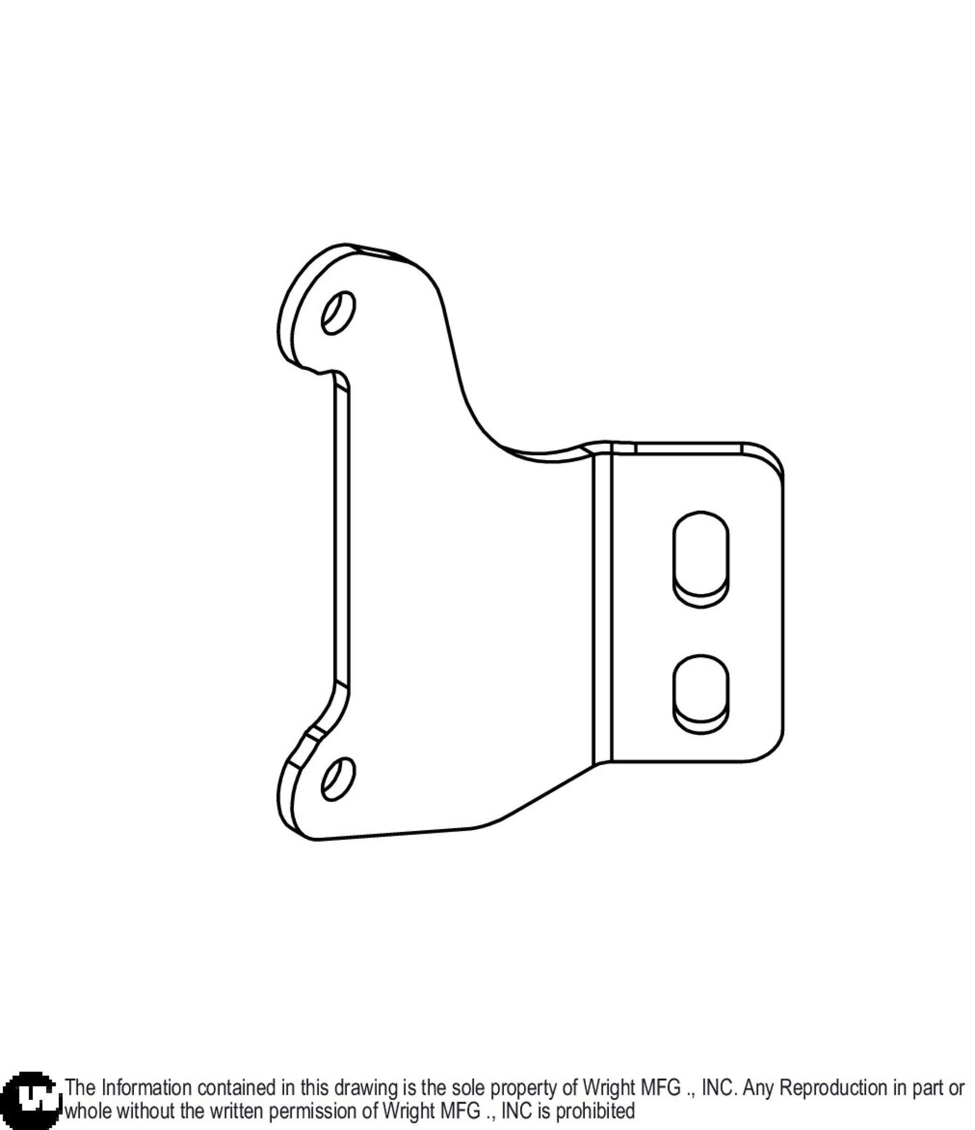 Right B&S 37 Muffler Bracket 91410446.
