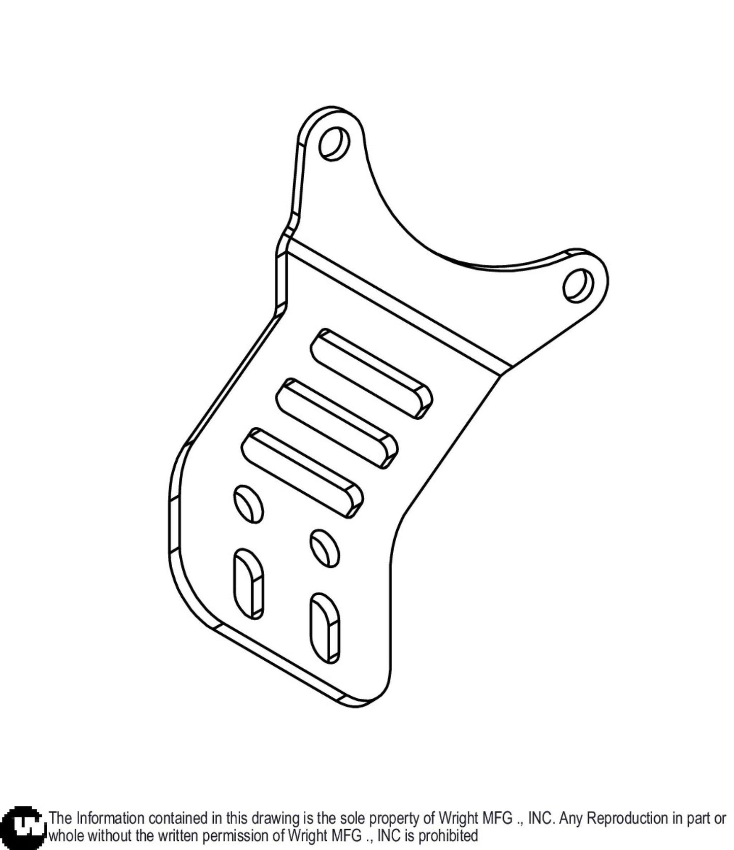 Left B&S 28 Muffler Bracket 91410454.