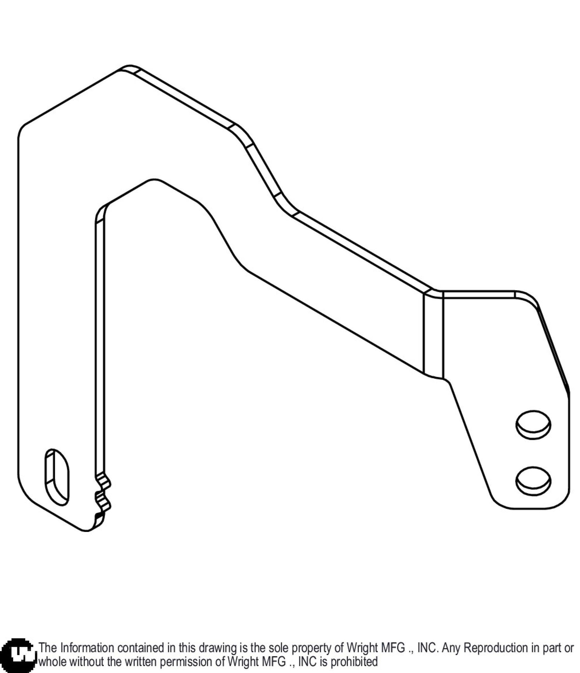 11GA WSB Discharge Muffler Bracket 91410462.
