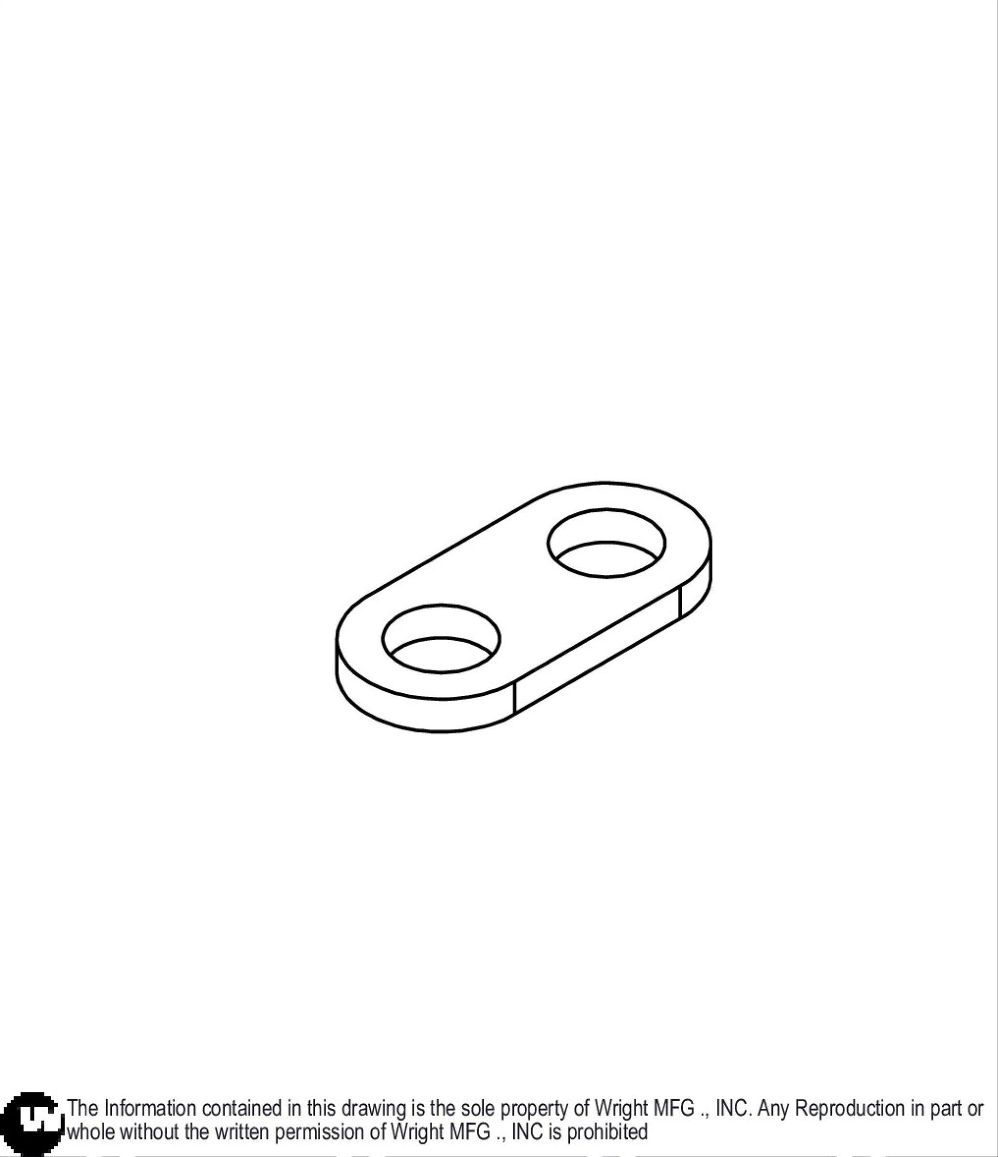 11GA WSB Spacer Muffler Bracket 91410463.