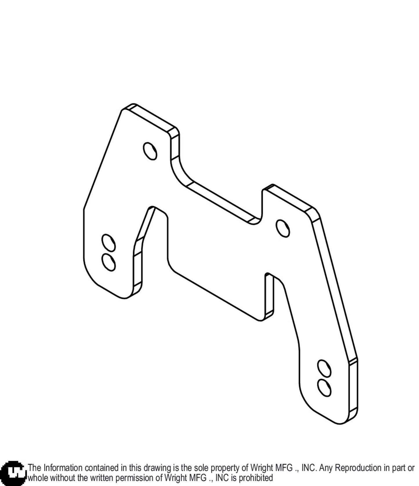 Front Hitch Backing Plate 91410488.
