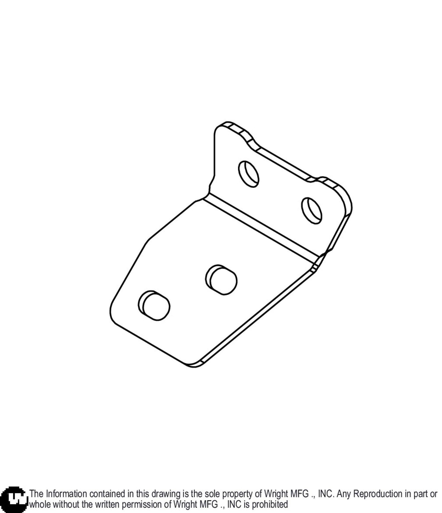 Right FX850 Muffler Bracket 91410490.