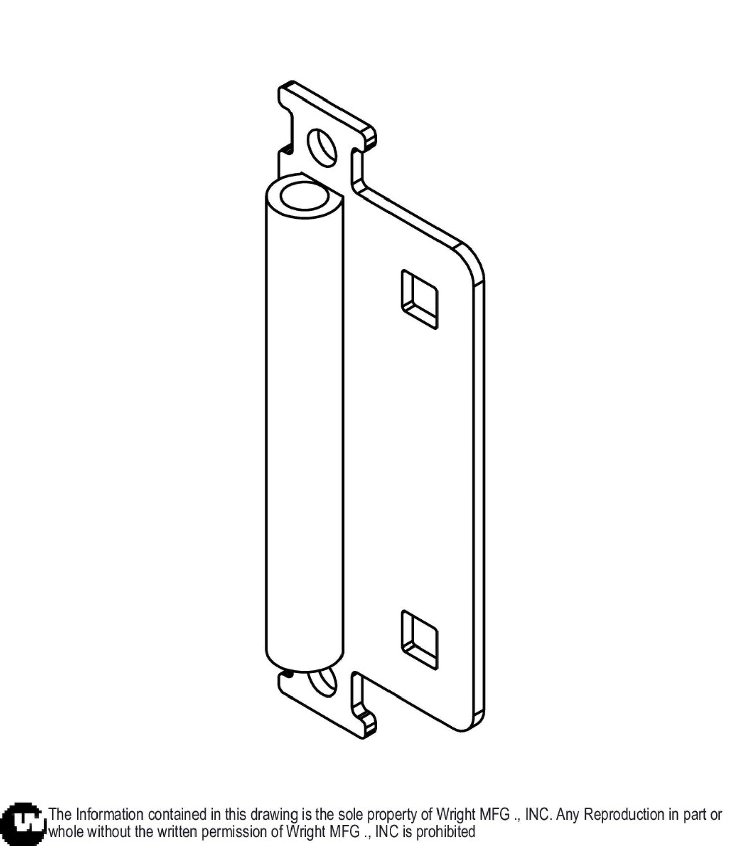 WSZK Robotic Flag Holder Weldment 91420037.