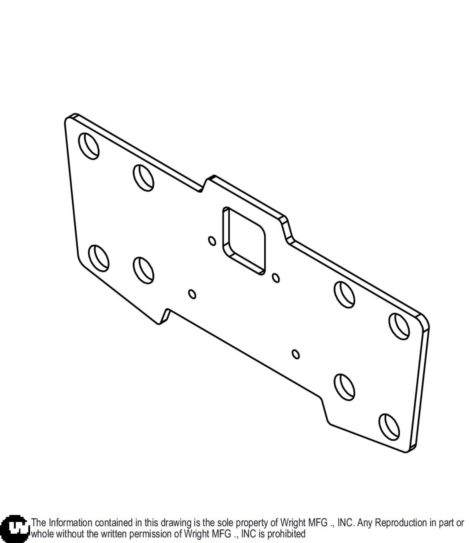 GCS Weight/Hitch Assembly Extension Weight Plate 93320016.
