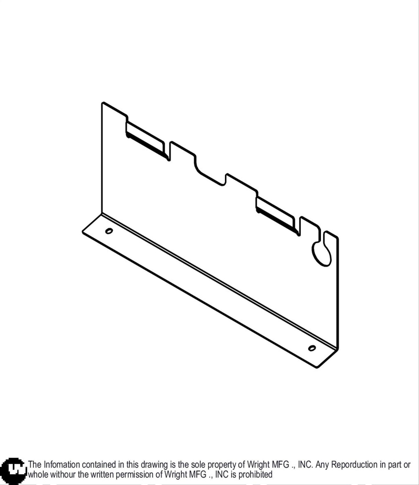 48-52-61 Stander Pulley Guard Plate 93410004.