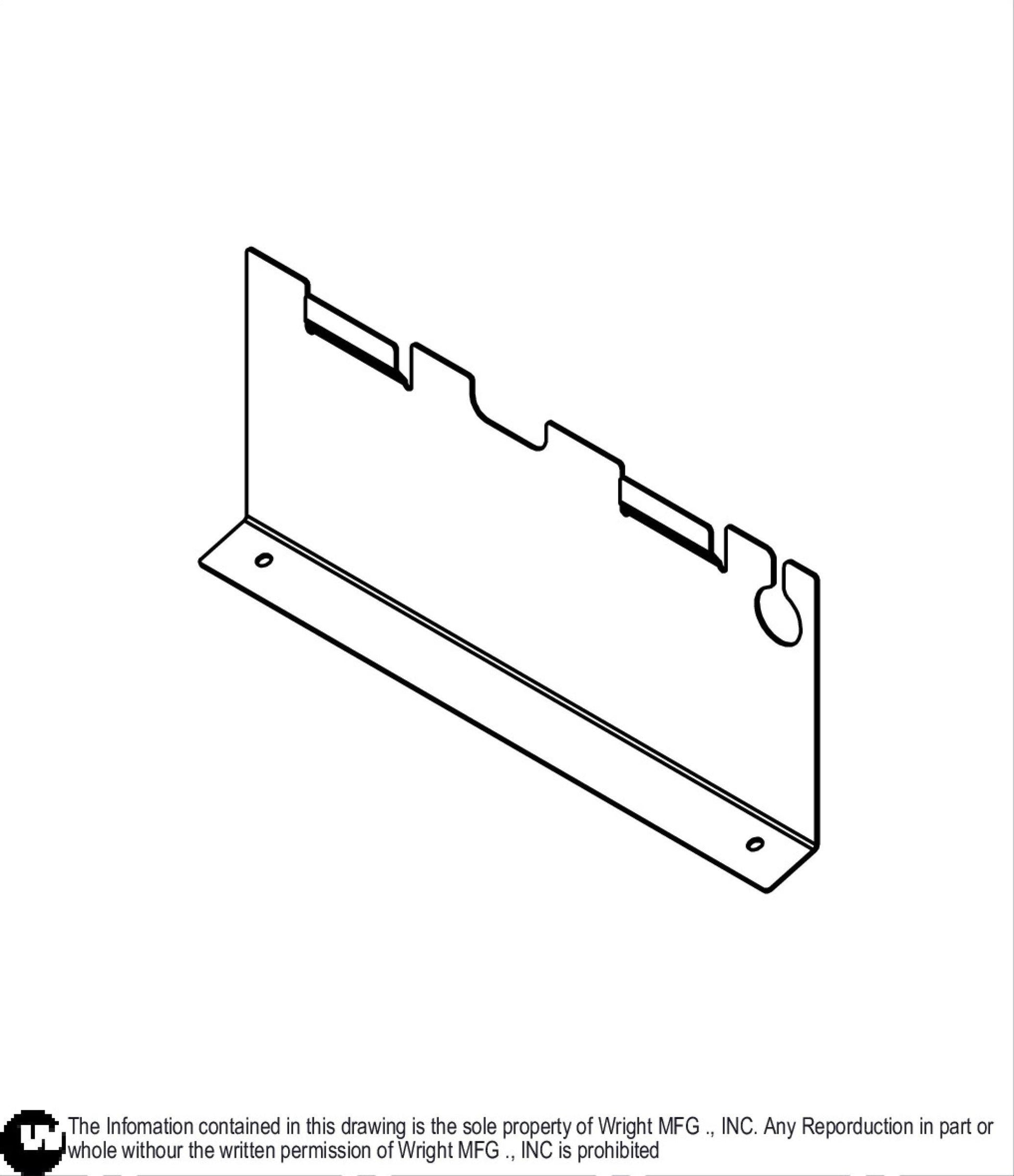 48-52-61 Stander Pulley Guard Plate 93410004.