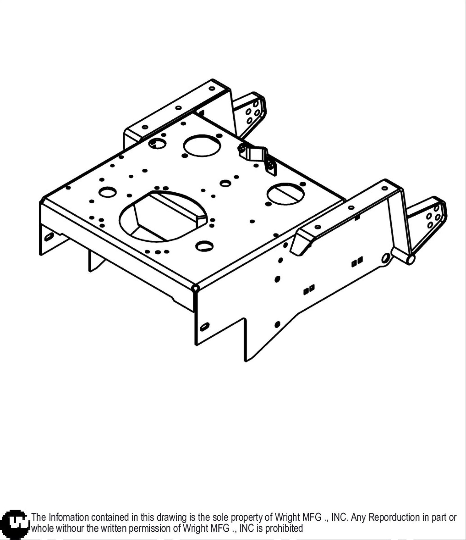 48-52-61 WS Tractor Frame --Supply Serial # 93410009.