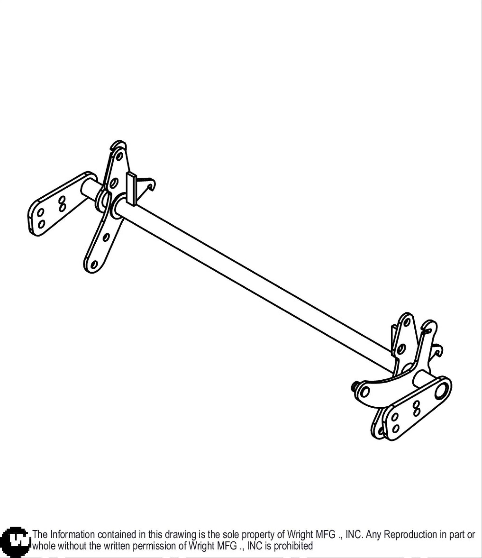 36-42" Lateral Link Brake Bar 93410020.