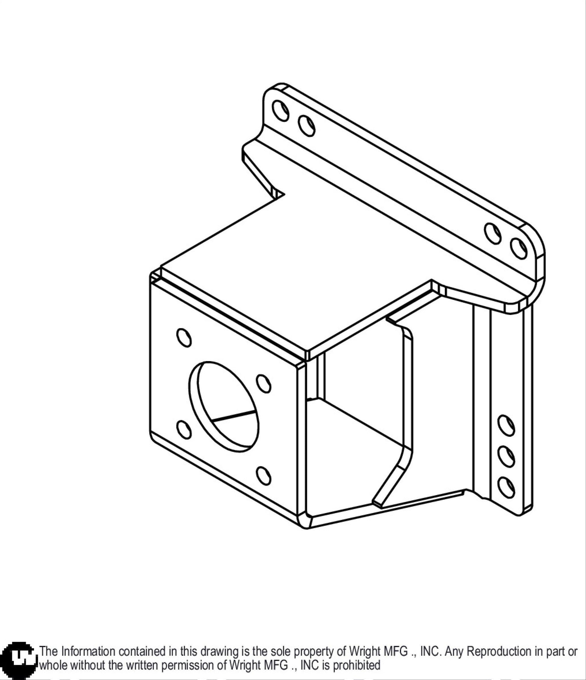 36-42" Right Motor Support 93410023.