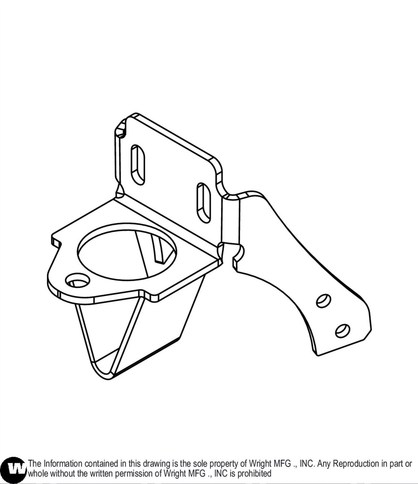 Front Fuel Tank Bracket 93410051.
