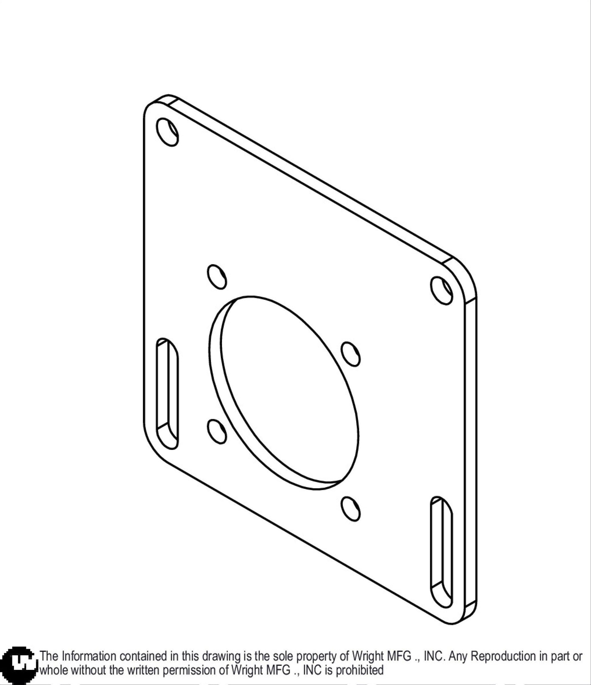 32" WVK Wheel Motor Support 93410067.