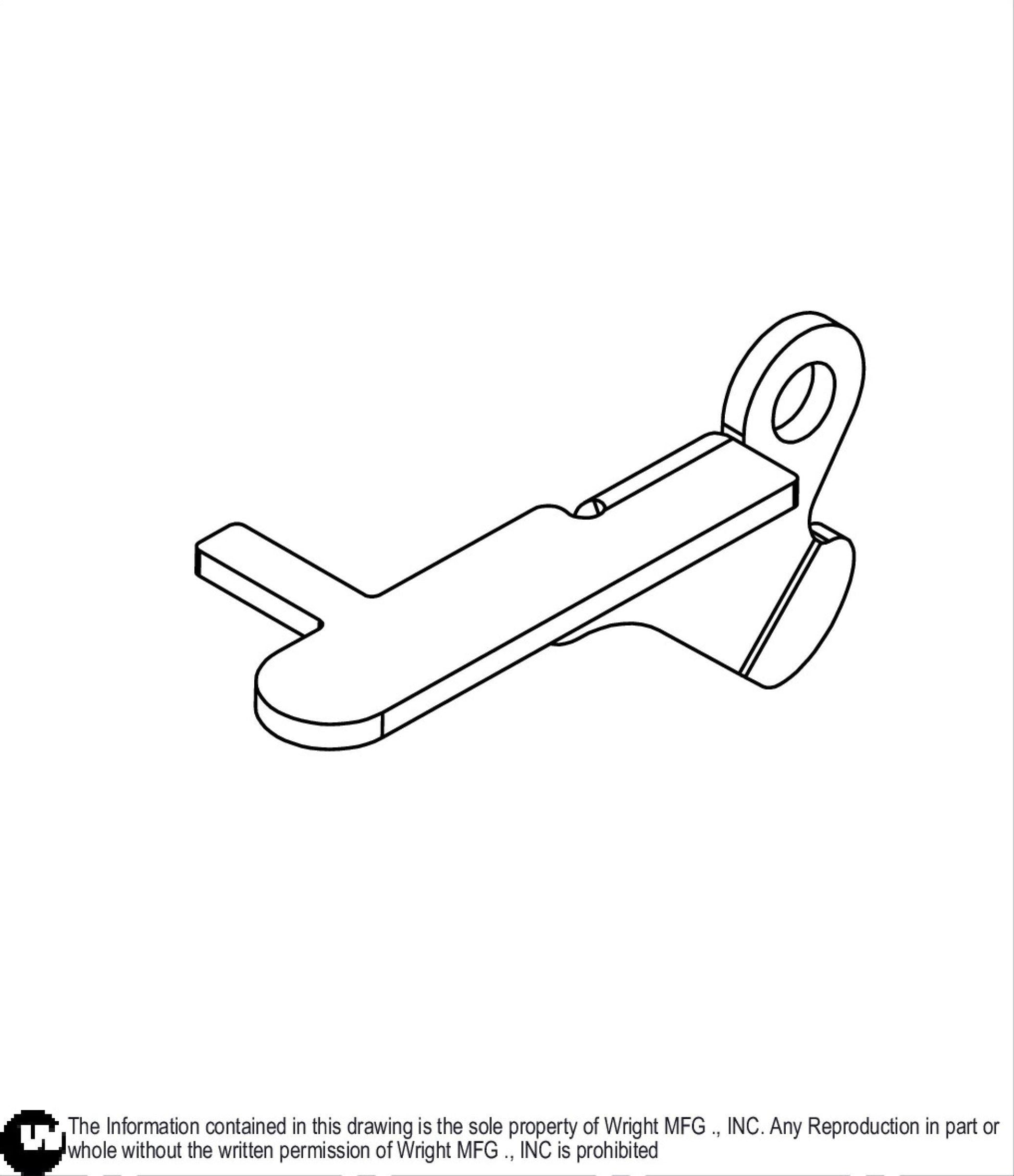 Right Pump Lock Lever 93410080.
