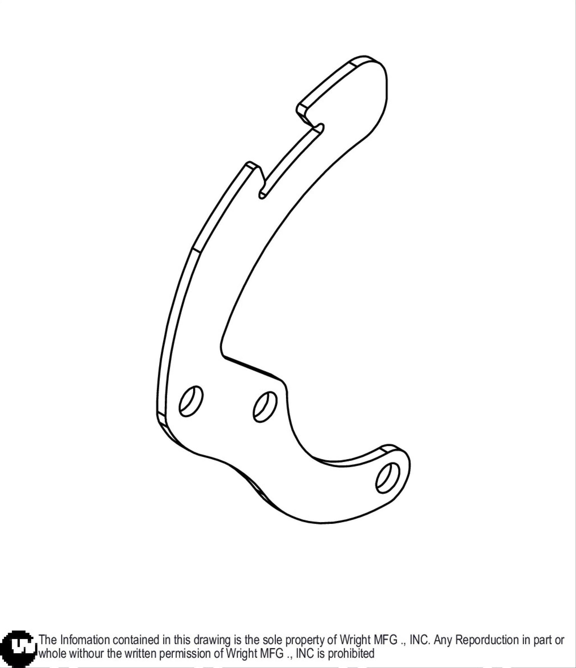 RH 32-42" WS Pump Control Lever 93410097.