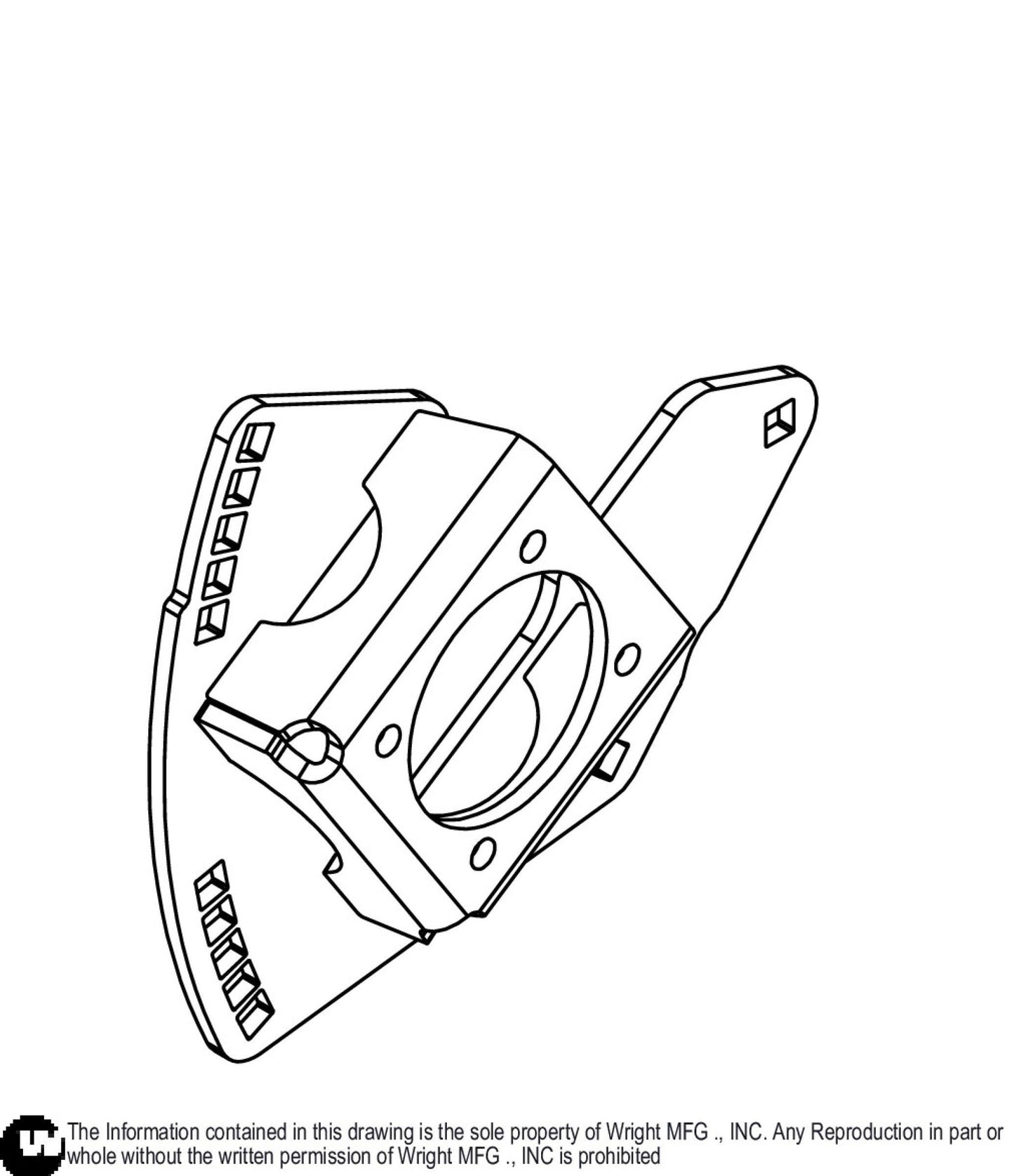 RH 32-42 WS Wheel Motor Support 93410102.