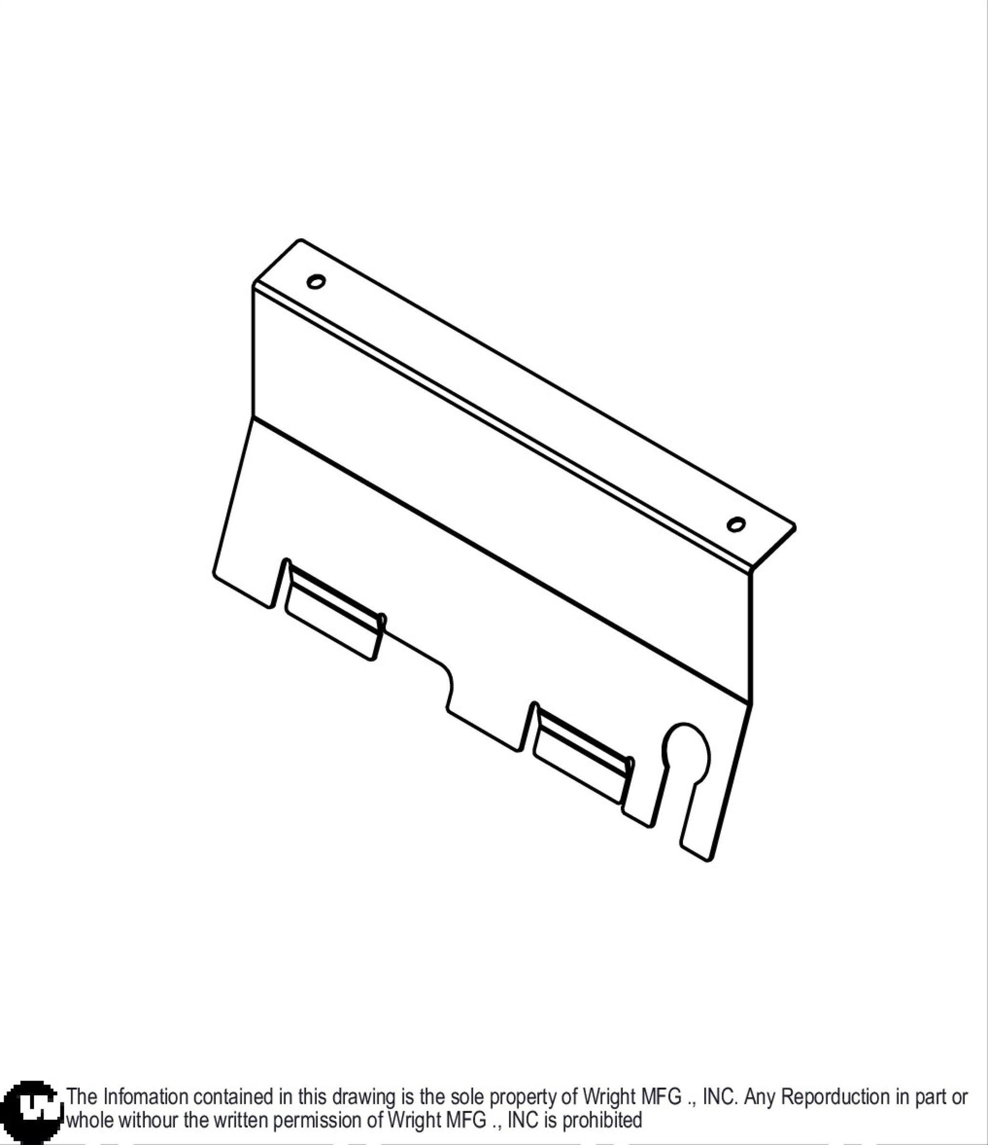 32-42 WS Pulley Guard Plate 93410105.