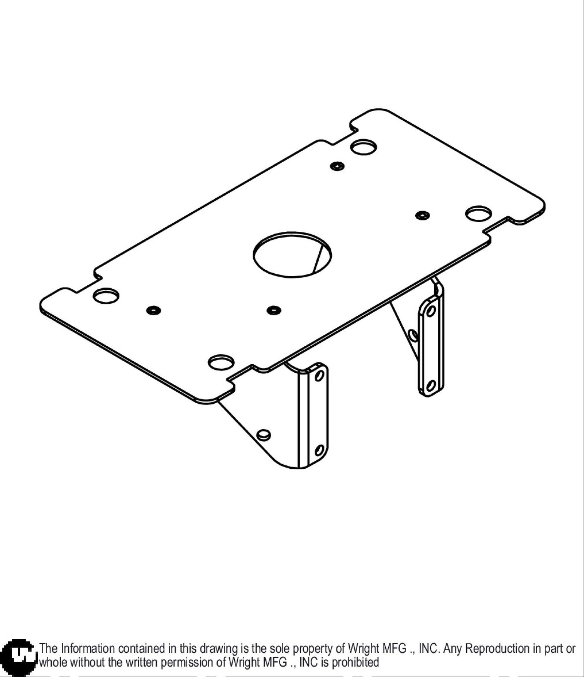 WSES Fuel Tank Stand Weldment 93410110.
