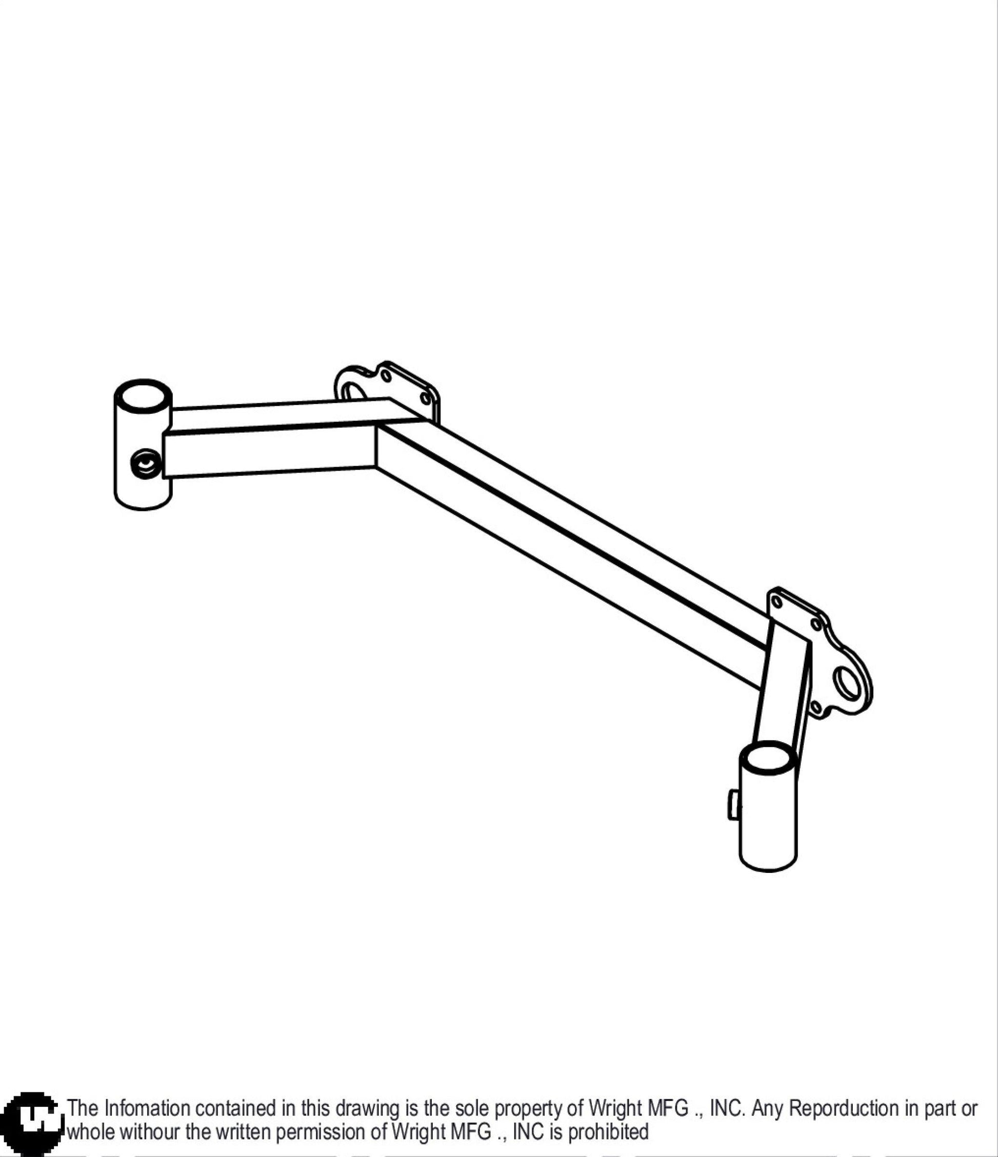 52 WSES Caster Frame Weldment 93410116.