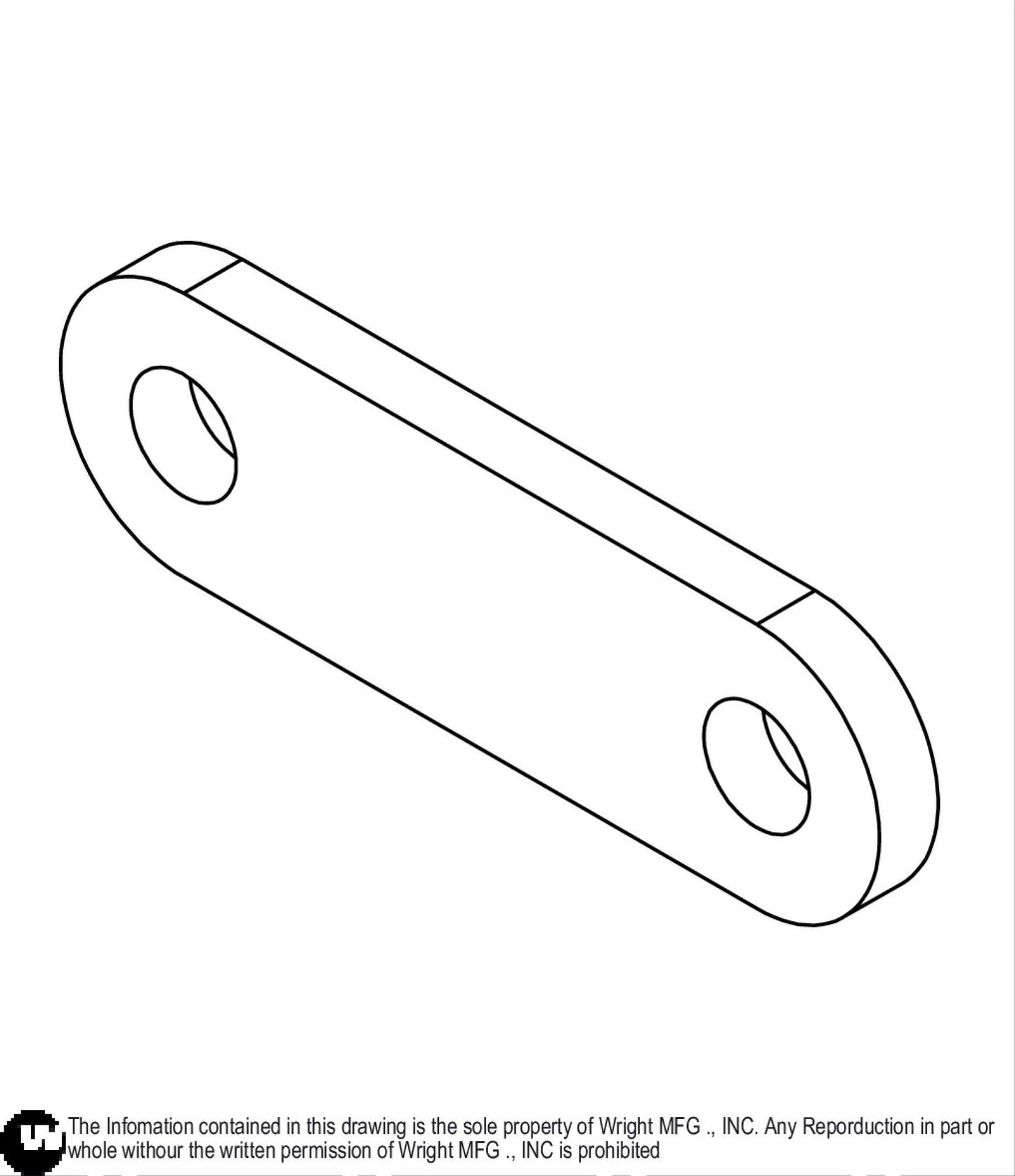 WSES Deck Lift Handle Spacer 93410126.