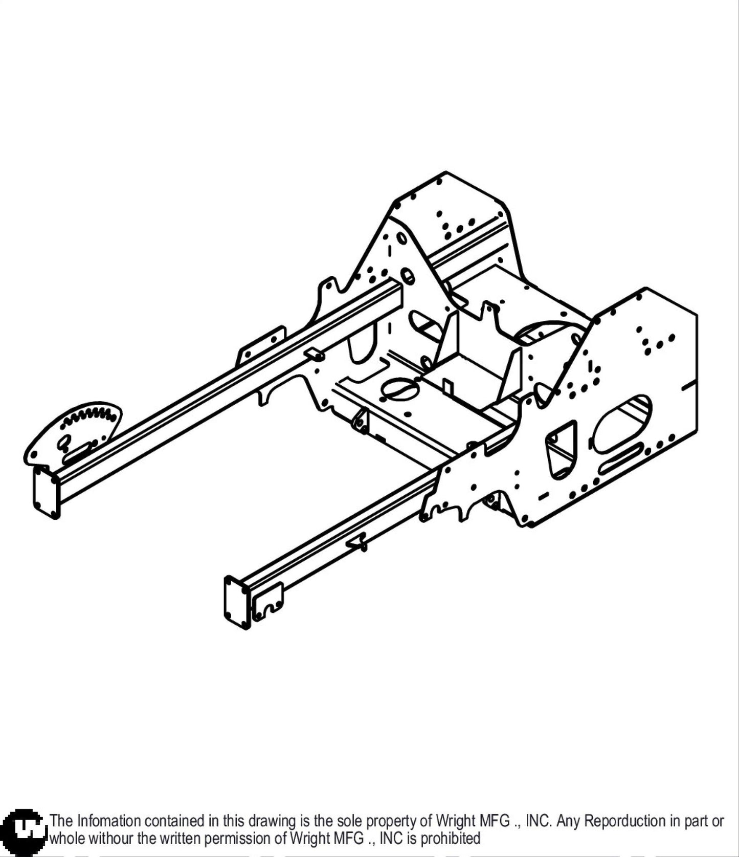 WZ Tractor Frame Weldment 93410212.