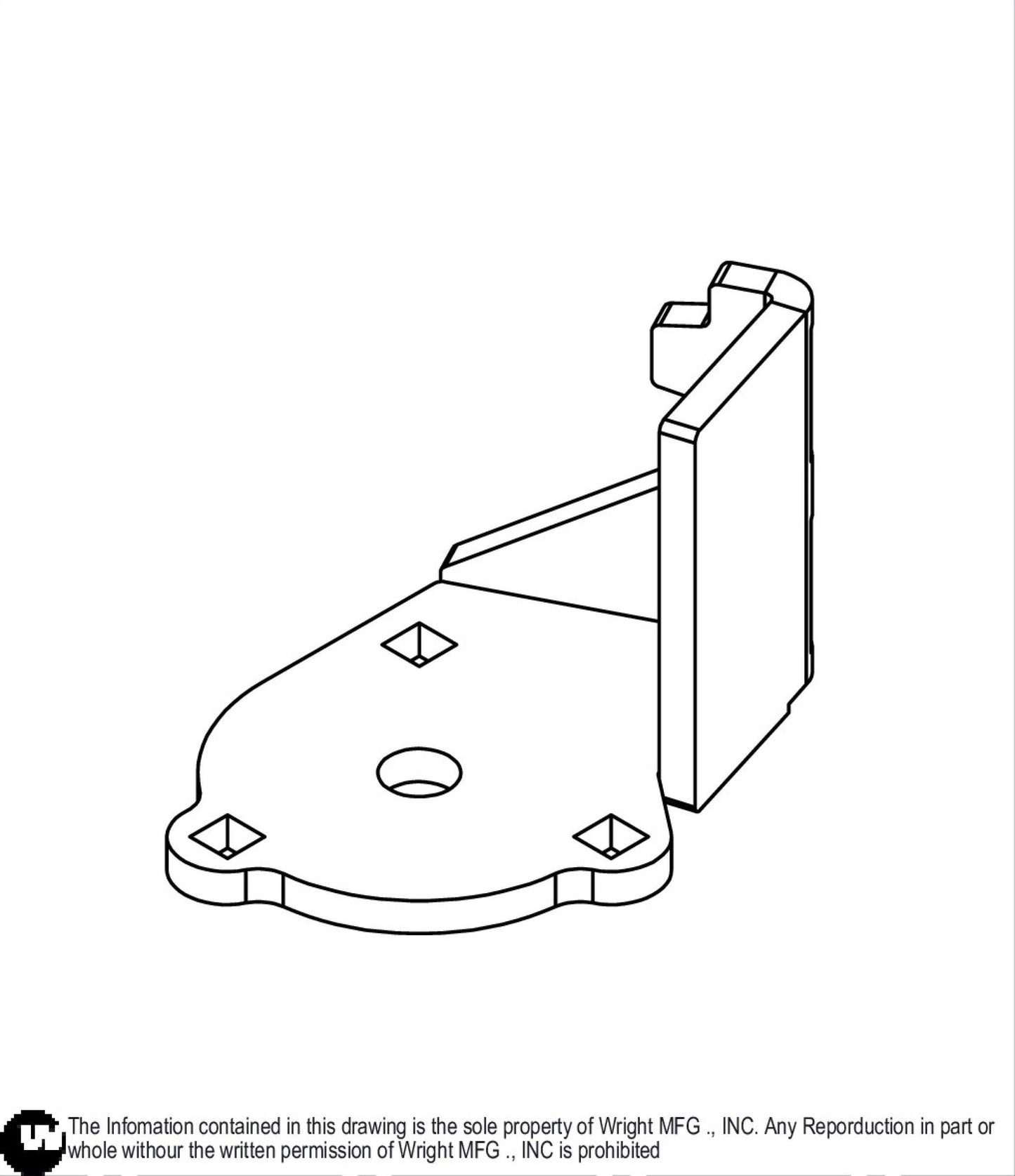 WZK Engine Deck Idler Base Weldment 93410248.