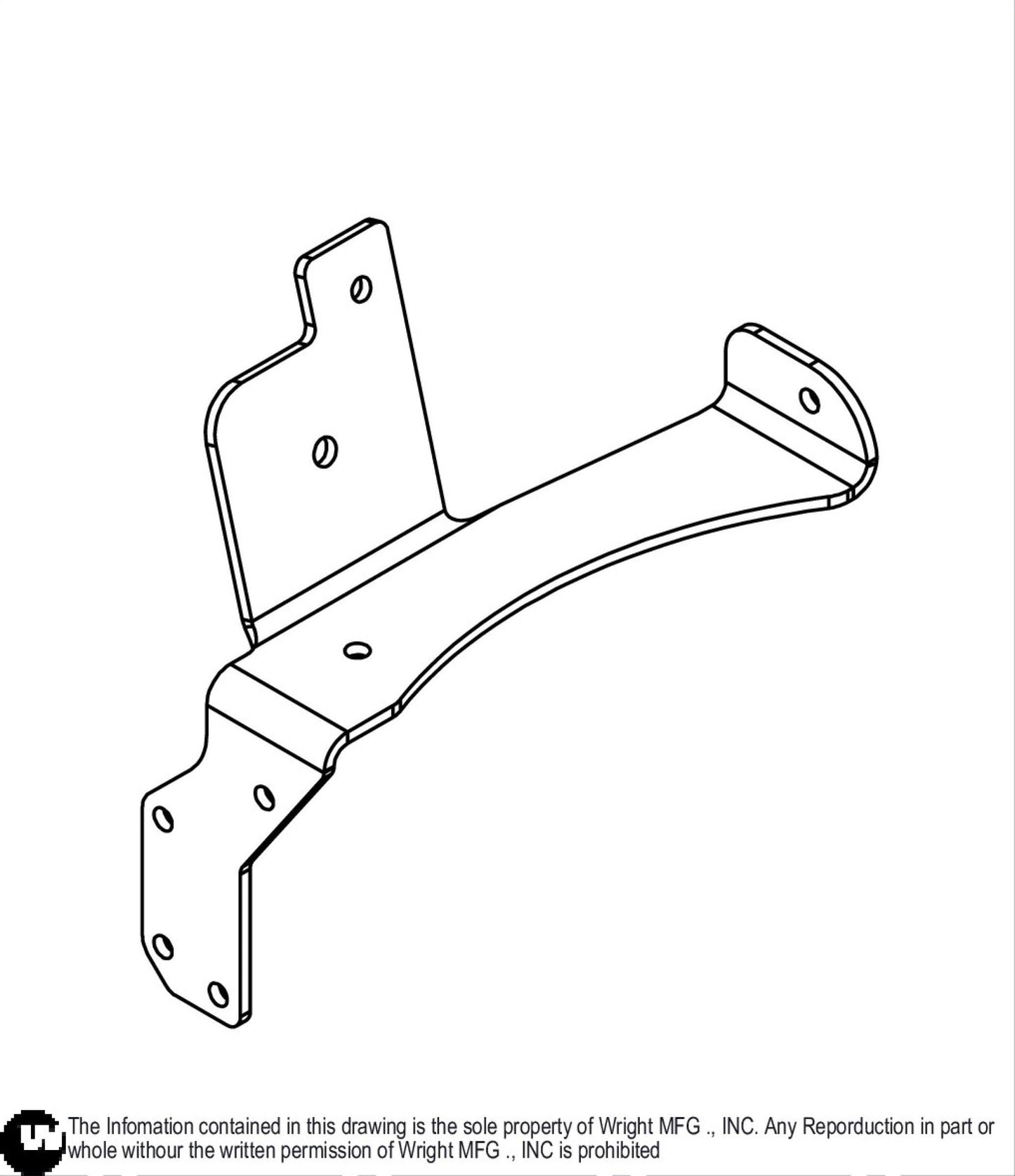 WZK Front Left Pump Fan Cover Support 93410251.