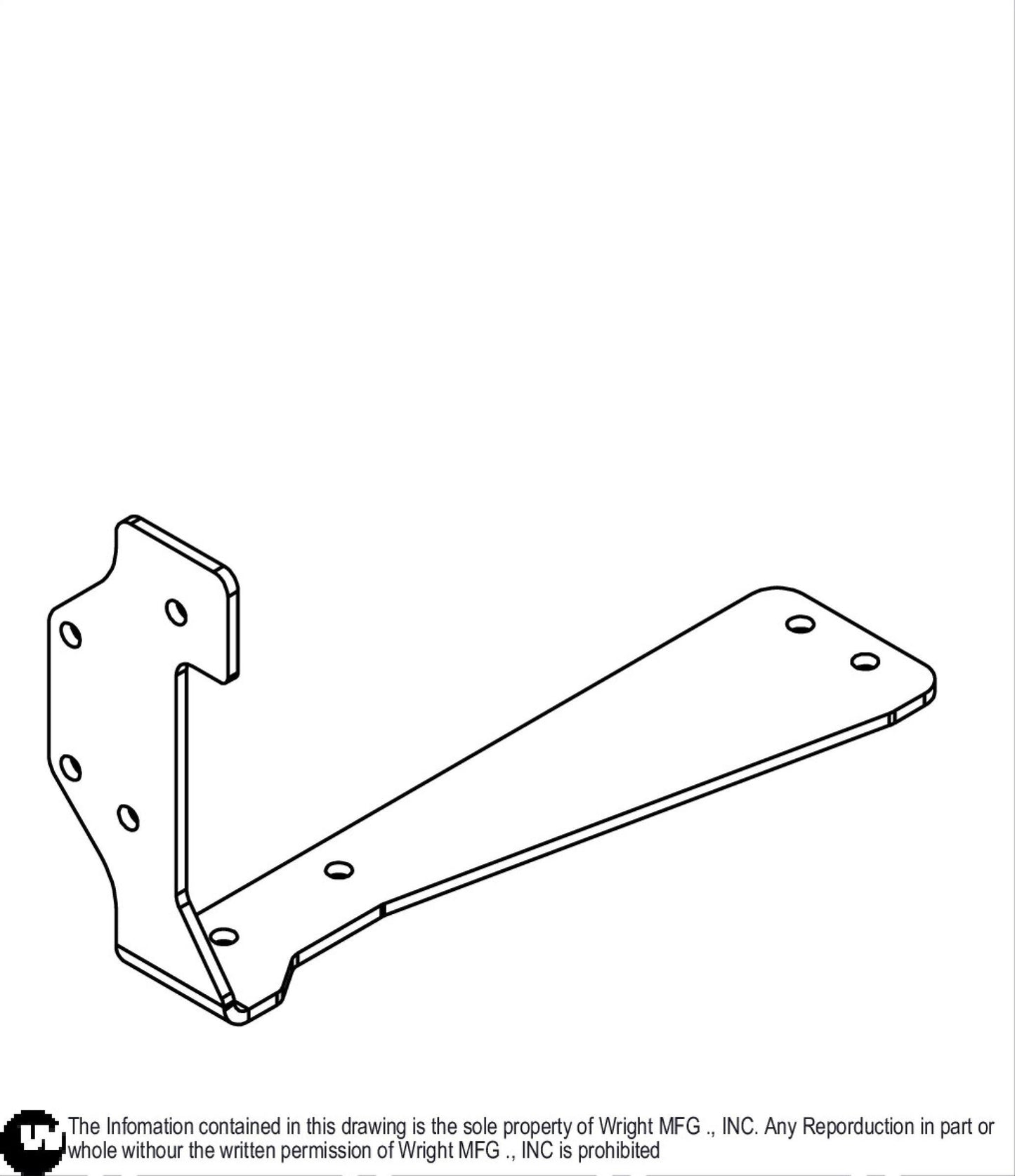 WZK Rear Left Pump Fan Cover Support 93410253.