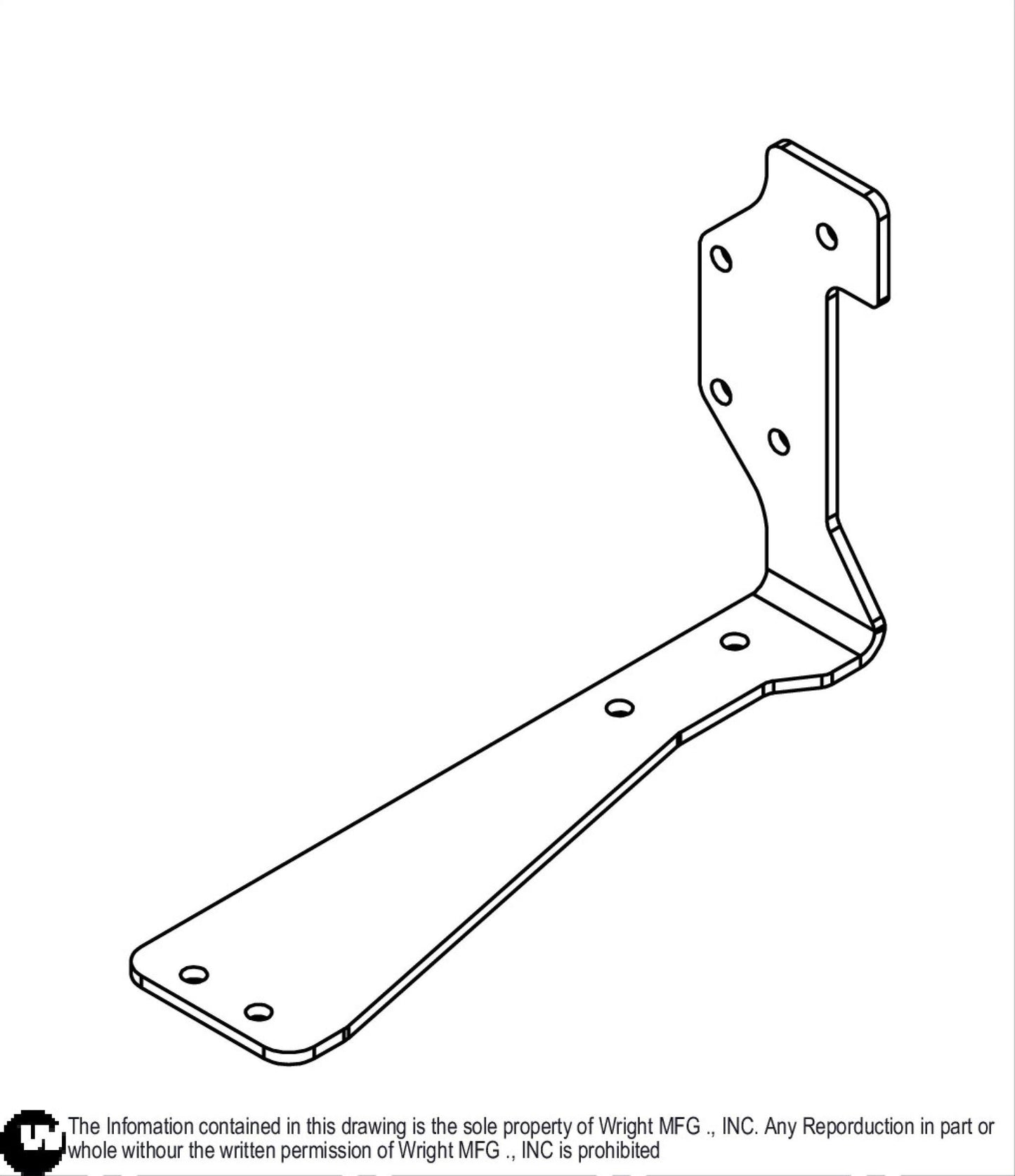 WZK Rear Right Pump Fan Cover Support 93410254.