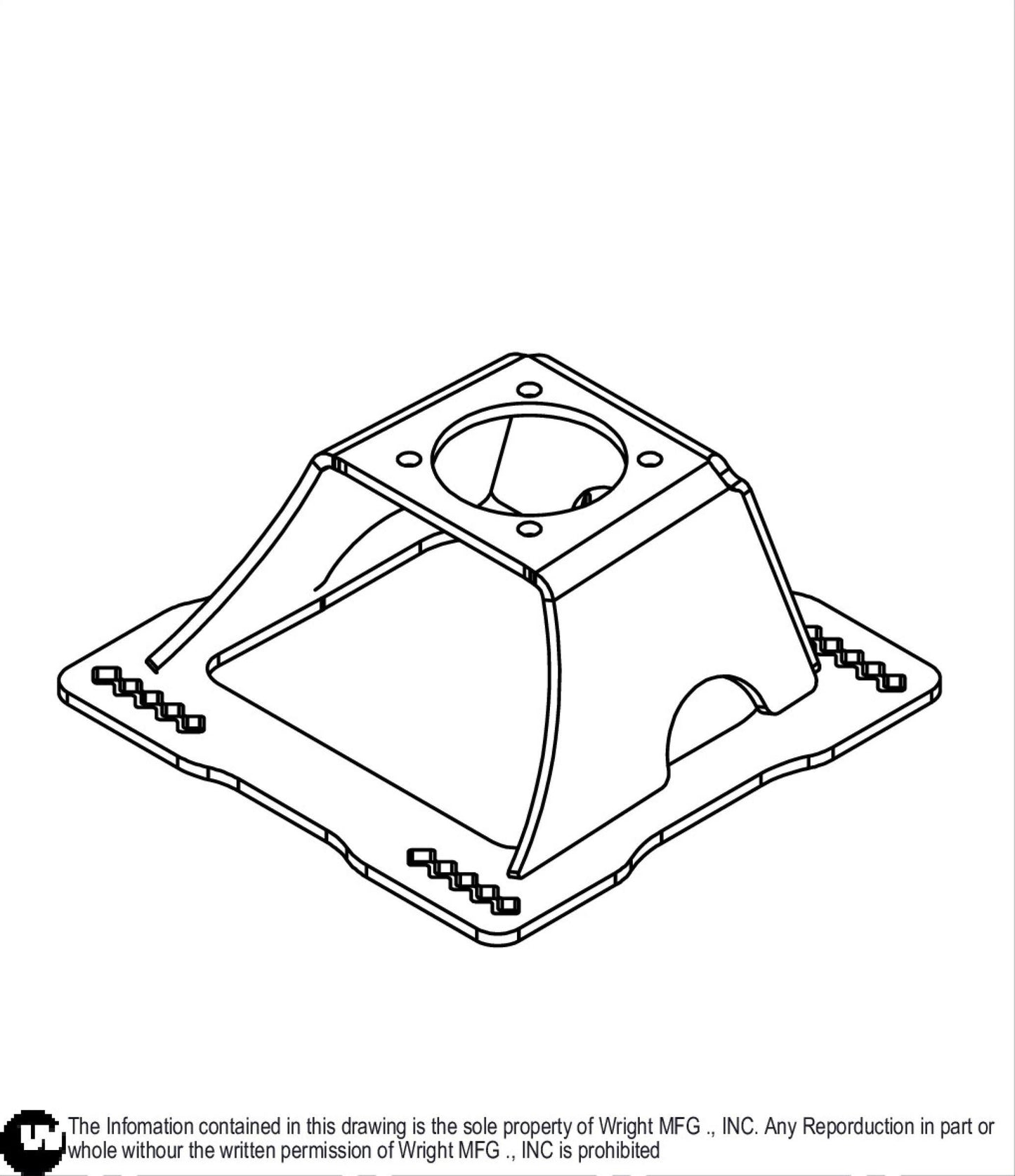 WS Motor Support Weldment 93410280.
