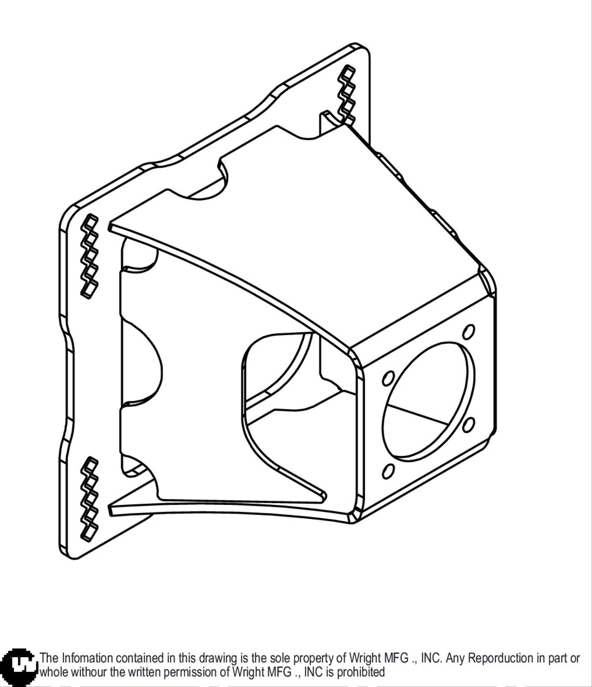 61" WS Motor Support Weldment 93410289.