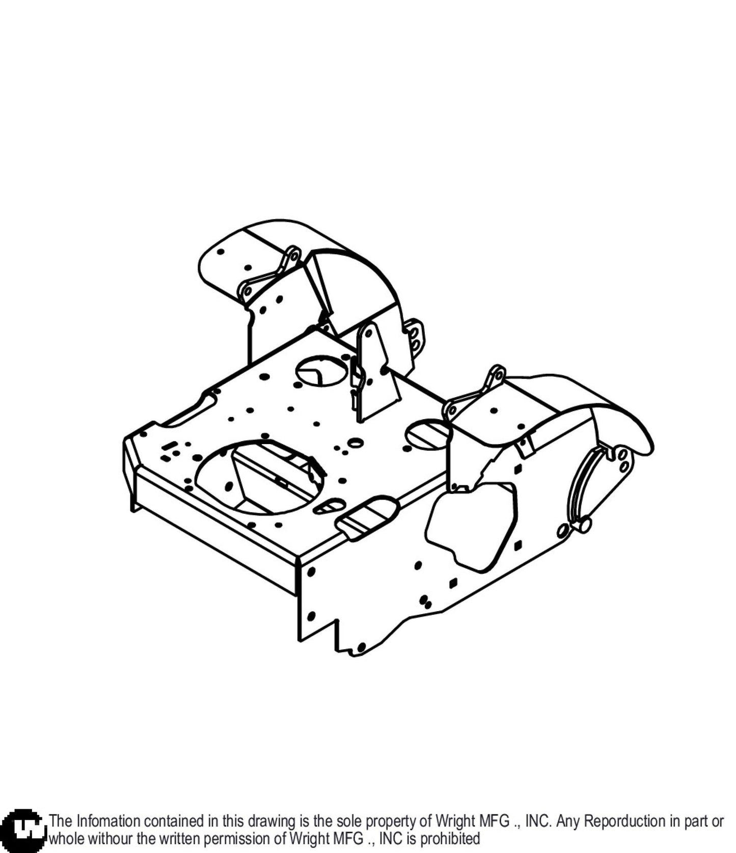 32-42 WST Tractor Body Weldment 93410293.