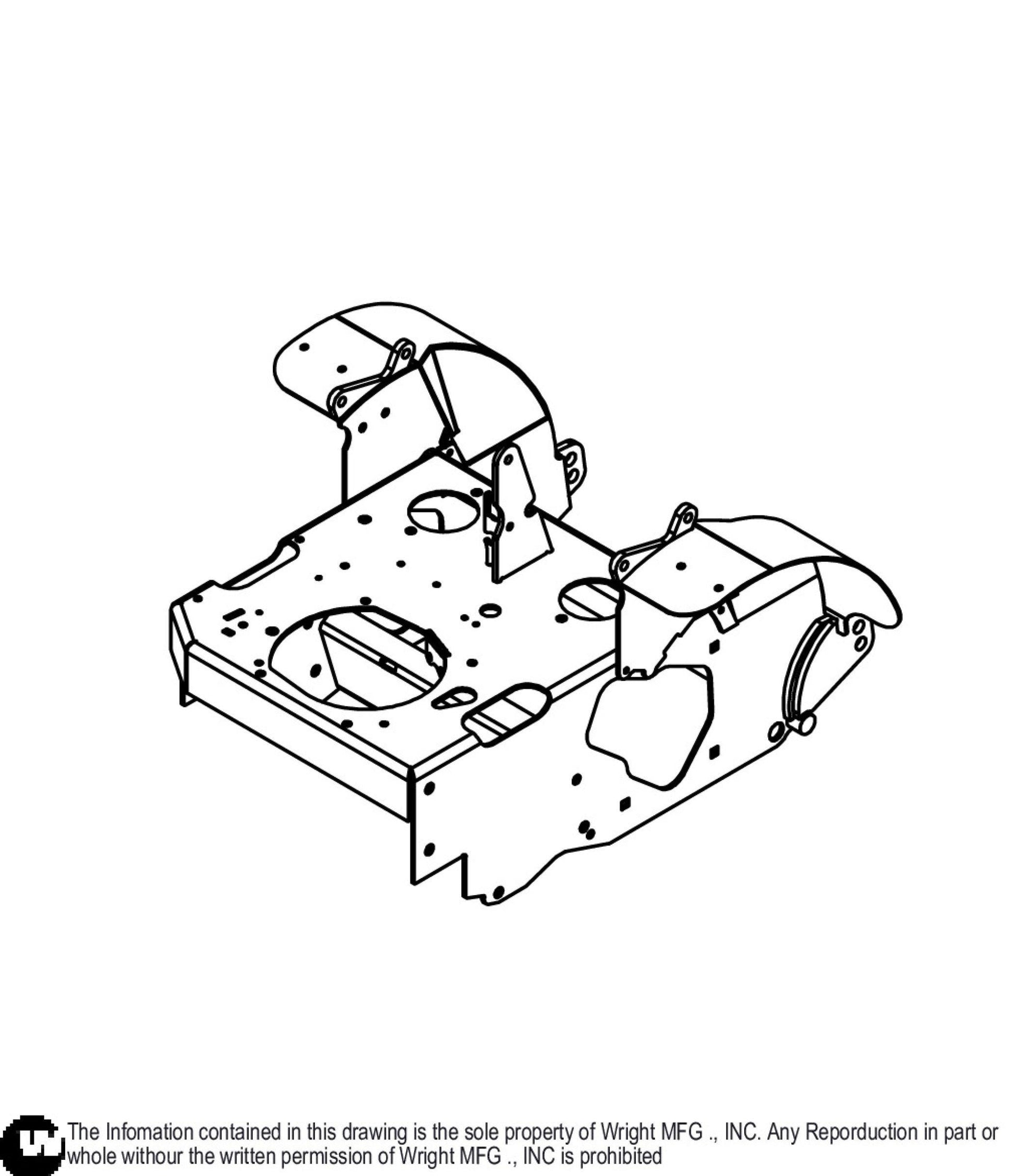 32-42 WST Tractor Body Weldment 93410293.
